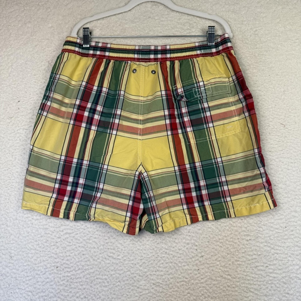 Polo Ralph Lauren Swim Trunks Mens XL Plaid Drawstring Mesh‎ Lined Bathing Suit - Picture 2 of 7